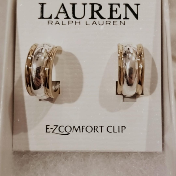 Ralph Lauren Clip On Earings Set of 3 - Picture 4 of 6